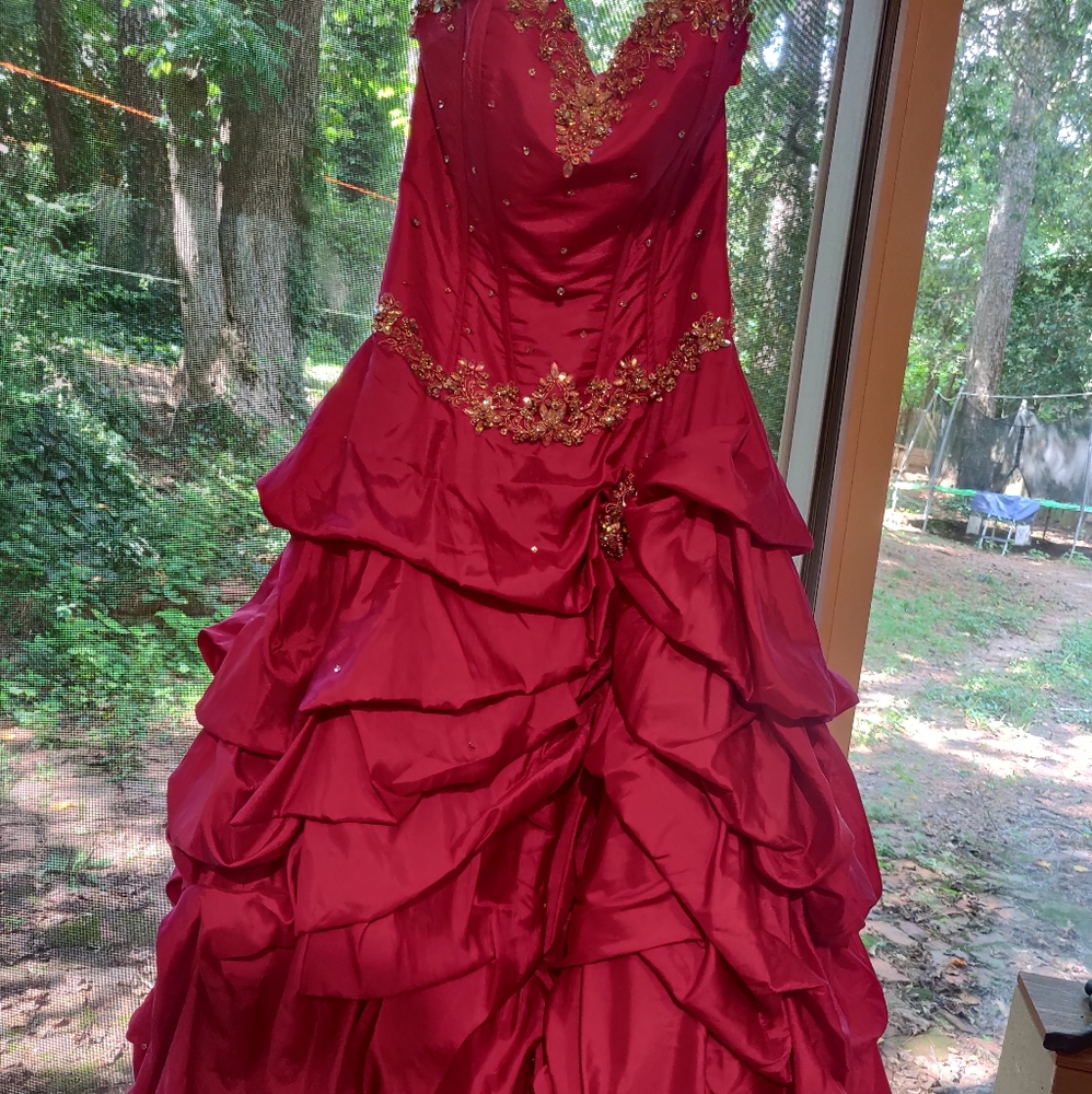 Formal Anny Lee fuchsia gown, size 12